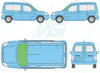 Citroen Berlingo 1998-2012-Windscreen Replacement-Windscreen-Green (standard tint 3%)-VehicleGlaze