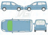 Citroen Berlingo 2008/-Windscreen Replacement-Windscreen-Green (standard tint 3%)-Interior Mirror-VehicleGlaze