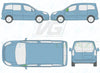Citroen Berlingo 2008/-Side Window Replacement-Side Window-Passenger Left Front Vent Glass-Green (Standard Spec)-VehicleGlaze