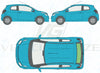 Citroen C1 (3 Door) 2014/-Rear Window Replacement-Rear Window-Backlight HTD (Open) 14/-Green (Standard Spec)-VehicleGlaze
