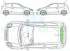 Citroen C2 2003-2009-Side Window Replacement-Side Window-VehicleGlaze