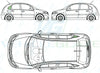 Citroen C3 2002-2010-Side Window Replacement-Side Window-Driver Right Rear Quarter Glass-Green (Standard Spec)-VehicleGlaze