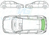 Citroen C4 Hatch 2004-2011-Rear Window Replacement-Rear Window-VehicleGlaze