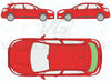 Citroen C4 Hatch 2011/-Rear Window Replacement-Rear Window-Rear Window (Heated) Antenna-Privacy-VehicleGlaze