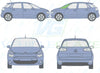 Citroen C4 Picasso 2013/-Side Window Replacement-Side Window-Passenger Left Front Qaurter-Green (Standard Spec)-VehicleGlaze