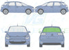 Citroen C4 Picasso 2013/-Rear Window Replacement-Rear Window-Rear Window (Heated)-Green (Standard Spec)-VehicleGlaze