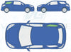 Citroen DS3 2010/-Side Window Replacement-Side Window-Driver Right Rear Quarter Glass-Privacy-VehicleGlaze