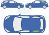 Citroen DS3 2010/-Side Window Replacement-Side Window-Passenger Left Rear Quarter Glass-Privacy-VehicleGlaze