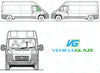 Citroen Relay 2006/-Side Window Replacement-Side Window-Driver Right Front Vent Glass-Green (Standard Spec)-VehicleGlaze