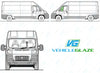 Citroen Relay 2006/-Side Window Replacement-Side Window-Passenger Left Front Vent Glass-Green (Standard Spec)-VehicleGlaze
