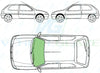 Citroen Saxo (3 Door) 1996-2003-Windscreen Replacement-VehicleGlaze-Green (standard tint 3%)-VehicleGlaze