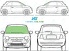 Fiat 500 Hatch 2007/-Windscreen Replacement-Windscreen-Green (standard tint 3%)-Acoustic-VehicleGlaze