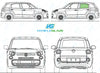 Fiat 500L 2012/-Rear Window Replacement-Rear Window-VehicleGlaze