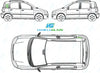 Fiat Panda 2004-2012-Rear Window Replacement-Rear Window-Rear Window (Heated)-Green (Standard Spec)-VehicleGlaze