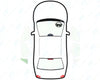 Fiat Panda 2012/-Windscreen Replacement-Windscreen-Green (standard tint 3%)-Non Heated-VehicleGlaze