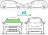 Fiat Punto (5 Door) 2006/-Windscreen Replacement-Windscreen-Green (standard tint 3%)-No Rain/Light Sensor-2006/-VehicleGlaze