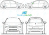 Fiat Punto (5 Door) 2006/-Rear Window Replacement-Rear Window-VehicleGlaze