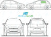 Fiat Punto (5 Door) 2006/-Rear Window Replacement-Rear Window-VehicleGlaze