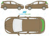 Ford B-MAX 2012/-Rear Window Replacement-Rear Window-Backlight HTD ANT-Green (Standard Spec)-VehicleGlaze