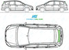 Ford C-MAX 2003-2010-Rear Window Replacement-Rear Window-Backlight HTD 03-10-Green (Standard Spec)-VehicleGlaze