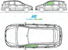 Ford C-MAX 2003-2010-Side Window Replacement-Side Window-Passenger Left Front Door Glass-Green (Standard Spec)-VehicleGlaze