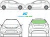 Ford Fiesta (3 Door) 2008-2017-Side Window Replacement-Ford Fiesta-VehicleGlaze