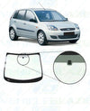 Ford Fiesta (5 Door) 2002-2008-Windscreen Replacement-Ford Fiesta-Green (standard tint 3%)-Non Heated-No Sensor-VehicleGlaze