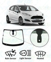 Ford Fiesta (5 Door) 2008-2017-Windscreen Replacement-Ford Fiesta-2013-Rain/Light Sensor-Heated-VehicleGlaze