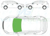 Ford Kuga 2008-2013-Windscreen Replacement-Windscreen-Clear With Blue Sola Coating-Rain/Light Sensor-Heated + Acoustic-VehicleGlaze
