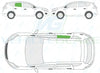 Ford Kuga 2008-2013-Side Window Replacement-Side Window-Driver Right Rear Door Glass-Green (Standard Spec)-VehicleGlaze