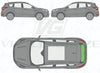 Ford Kuga 2013/-Rear Window Replacement-Rear Window-Rear Window (Heated)-Green (Standard Spec)-VehicleGlaze