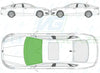 Ford Mondeo Hatch 2015/-Windscreen Replacement-Windscreen-Green (standard tint 3%)-Rain/Light Sensor-Heated + LDW Camera-VehicleGlaze