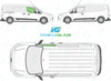Ford Transit Connect 2014/-Side Window Replacement-Side Window-Driver Right Front Door (Drop Glass)-Green (Standard Spec)-VehicleGlaze