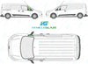 Ford Transit Connect 2014/-Side Window Replacement-Side Window-Driver Right Front Vent Glass-Green (Standard Spec)-VehicleGlaze