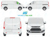 Ford Transit Custom 2012/-Side Window Replacement-Side Window-Driver Right Front Vent Glass-Green (Standard Spec)-VehicleGlaze
