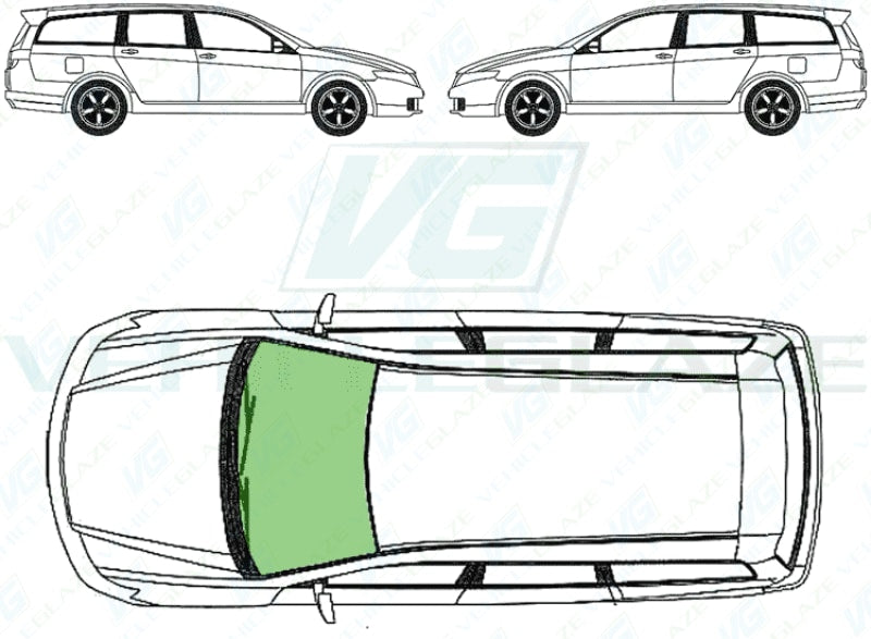 Honda Accord Estate 2003-2008-Side Window Replacement-Side Window-VehicleGlaze