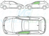 Honda Civic (3 Door) 2001-2006-Rear Window Replacement-Rear Window-VehicleGlaze