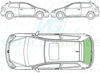 Honda Civic (3 Door) 2001-2006-Rear Window Replacement-Rear Window-VehicleGlaze