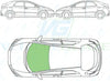 Honda Civic (5 Door) 2006-2012-Windscreen Replacement-Windscreen-Green (standard tint 3%)-No Extra Options-VehicleGlaze