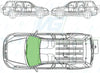 Honda CR-V 2002-2007-Windscreen Replacement-Windscreen-2002-2004-Green (standard tint 3%)-VehicleGlaze