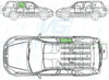 Honda CR-V 2002-2007-Rear Window Replacement-Rear Window-Backlight HTD 02/07-Green (Standard Spec)-VehicleGlaze