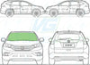 Honda CR-V 2013/-Rear Window Replacement-Rear Window-VehicleGlaze