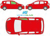 Honda Jazz 2002-2008-Side Window Replacement-Side Window-Driver Right Front Door Glass-Green (Standard Spec)-VehicleGlaze