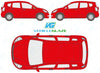 Honda Jazz 2002-2008-Side Window Replacement-Side Window-Driver Right Front Quarter-Green (Standard Spec)-VehicleGlaze