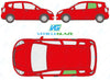 Honda Jazz 2002-2008-Rear Window Replacement-Rear Window-Rear Window (Heated)-Green (Standard Spec)-VehicleGlaze