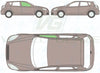 Kia Cee'd (5 Door) 07-12-Bodyglass Replacement-VehicleGlaze-Driver Right Front Door Glass-Green (Standard Spec)-VehicleGlaze