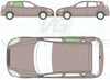 Kia Cee'd (5 Door) 07-12-Bodyglass Replacement-VehicleGlaze-Driver Right Rear Door Glass-Green (Standard Spec)-VehicleGlaze