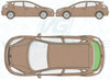 Kia Cee'd (5 Door) 2012/-Rear Window Replacement-Rear Window-Rear Window (Heated)-Green (Standard Spec)-VehicleGlaze