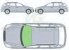 Kia Cee'd Estate 2008-2012-Windscreen Replacement-Windscreen-Green (standard tint 3%)-2007-2010 Interior Mirror 1/2 Inch From Headlining-VehicleGlaze