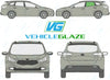 Kia Cee'd Estate 2012/-Side Window Replacement-Side Window-Passenger Left Rear Door Glass-Green (Standard Spec)-VehicleGlaze